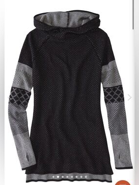 Krimson Klover Mover Maker 2.0 Tunic Sweater Hooded Merino Wool Silk Blend